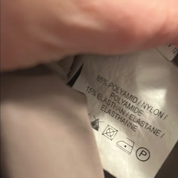 Stretchy Tan Midi Dress with Ruffle - Picture 4 of 5